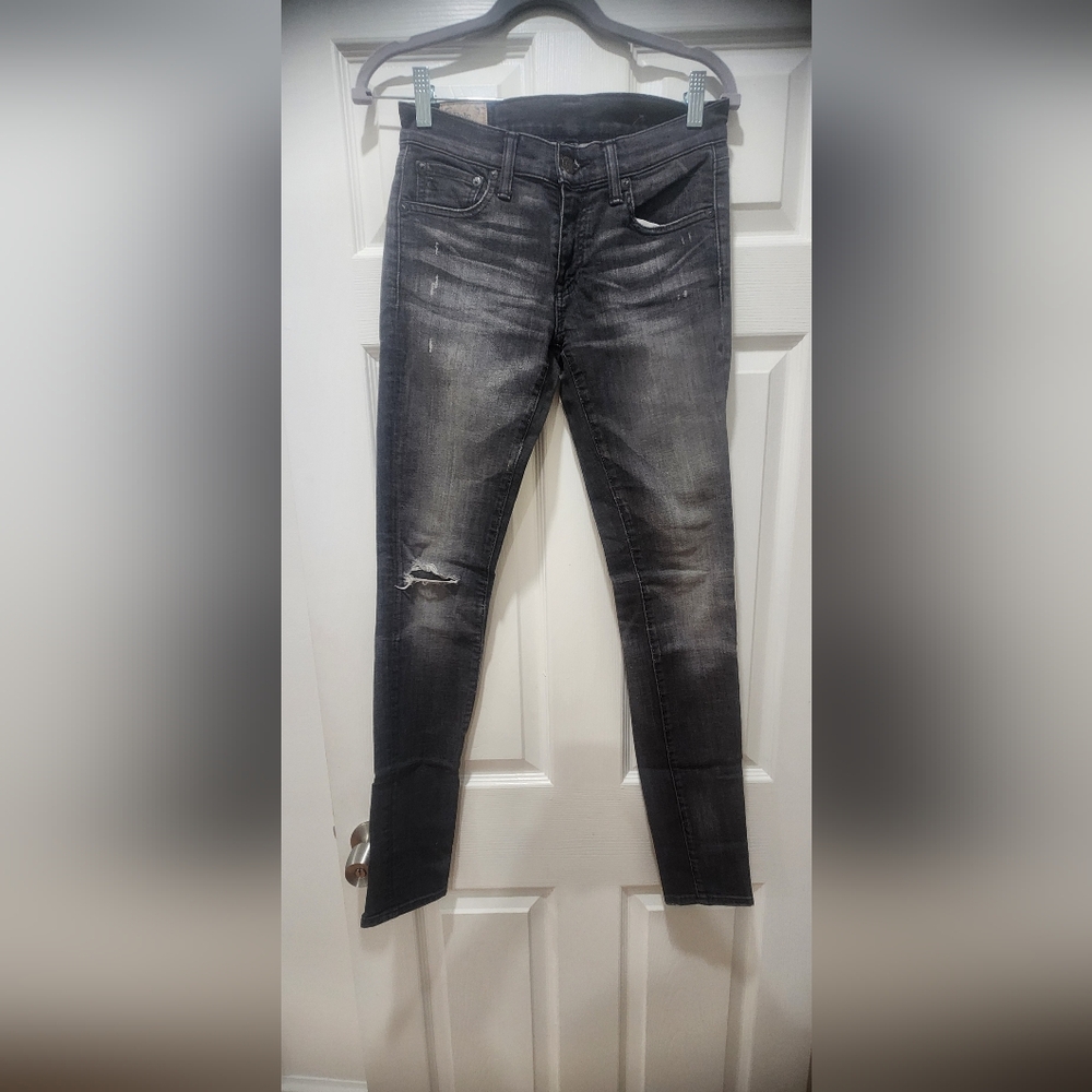 Polo by Ralph Lauren Black Skinny Jeans Distressed Style